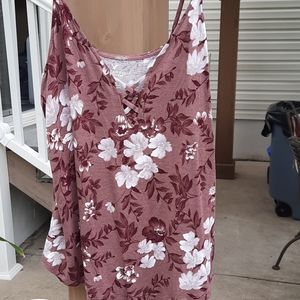 Keyhole strappy floral American Eagle top